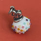 Brand New James Avery Retired Candy Heart Glass Bead LUV U Final Beads Brand New with Box