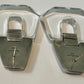 Vintage Rare Bayanihan Sterling Silver & Lucite Post Earrings 18.2g – Signed 925 – 1980s Modernist Statement Earrings