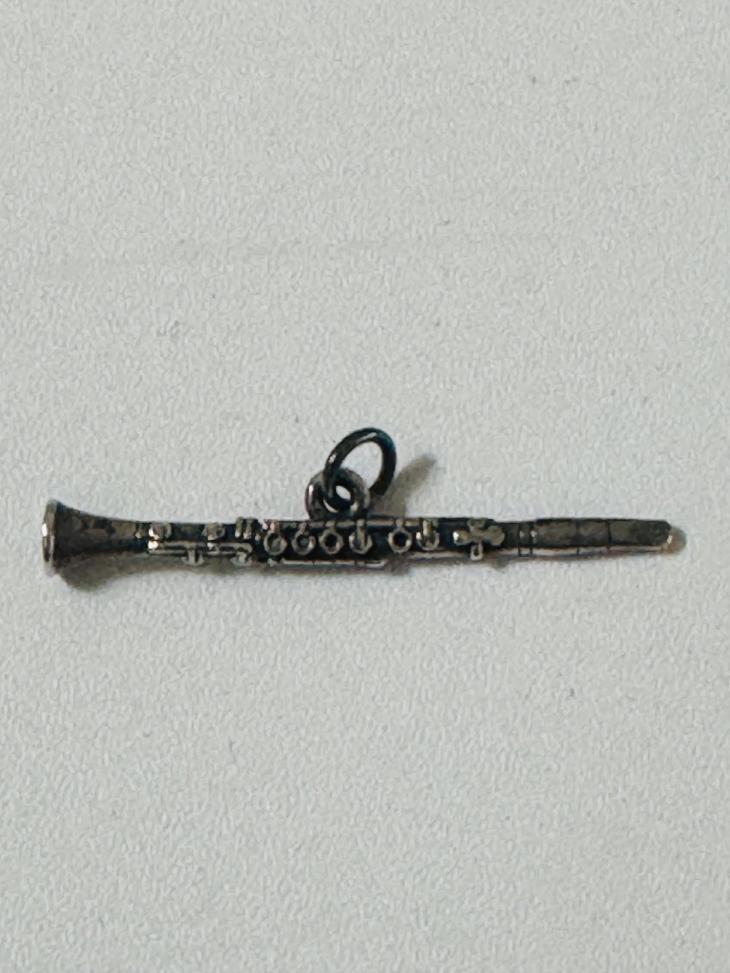 Pre Owned James Avery Retired Hard to Find Sterling Silver 3D Clarinet Charm