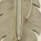 Vintage Navajo Eddie Garcia Feather Pendant – Kingman Turquoise – Sterling Silver 4” – 17.8g