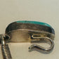 Vintage Navajo Eddie Garcia Feather Pendant – Kingman Turquoise – Sterling Silver 4” – 17.8g