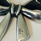 Pre Owned James Avery Retired Silver Bow Pendant Necklace 16” - 20”