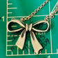 Pre Owned James Avery Retired Silver Bow Pendant Necklace 16” - 20”