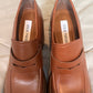 Steve Madden Perry Platform Loafers Cognac Brown Leather PERR02S1 Size 8