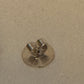 Vintage Sterling Silver Peacock Beaded Motif Earrings STUNNING!! 37.3 grams