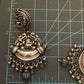 Vintage Sterling Silver Peacock Beaded Motif Earrings STUNNING!! 37.3 grams