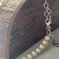 Genuine Pearl Necklace with James Avery Interchangeable Charm Holder 16”