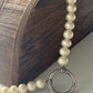 Genuine Pearl Necklace with James Avery Interchangeable Charm Holder 16”