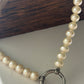 Genuine Pearl Necklace with James Avery Interchangeable Charm Holder 16”