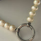 Genuine Pearl Necklace with James Avery Interchangeable Charm Holder 16”