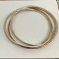 Pre-Owned James Avery Retired Sterling Silver & Bronze 5 Bangle Linked Hammered Bracelets