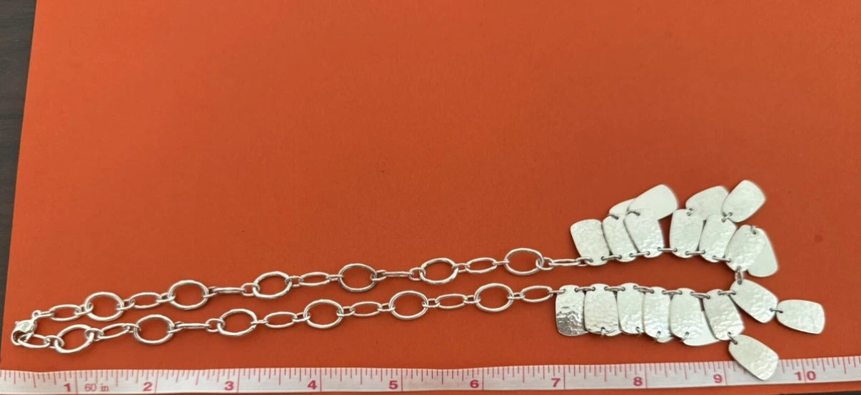 Brand New In Box James Avery Retired Silver Shimmering Elements Necklace 18”