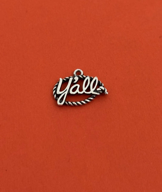 Pre-Owned James Avery Retired Sterling Silver Y’all Charm Excellent Condition