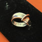 Pre-Owned James Avery Retired Sterling Silver Cross Over Ribbon Ring 6