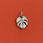 Pre-Owned James Avery Retired Sterling Silver Monstera Leaf Charm