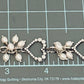 Vintage Lori Bonn Sterling Silver Freshwater Pearl Heart Link Toggle Bracelet 7.5