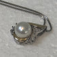 Alwand Vahan 10k Yellow Gold & Sterling Silver Pearl & Diamond Pendant Necklace 17”