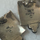 Native American Navajo 14k Gold and Sterling Silver Earrings Signed C