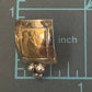 Native American Navajo 14k Gold and Sterling Silver Earrings Signed C