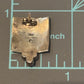 Native American Navajo 14k Gold and Sterling Silver Earrings Signed C
