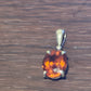 Pre Owned James Avery Retired RARE HTF Citrine Drop Silver Pendant