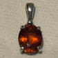 Pre Owned James Avery Retired RARE HTF Citrine Drop Silver Pendant