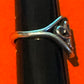 Pre owned James Avery Retired Silver Scrolled Heart Wrap Ring Size 9