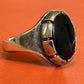 Pre Owned James Avery Retired Black Oval Onyx Ring Size 6.75