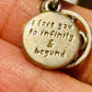 Pre Owned Authentic Pandora Infinity Hearts And Stars I Love You To Infinity Dangle Charm