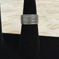 Pre-Owned James Avery Retired Sterling Silver Wide Band Ring Triple Row Dotted Size 7
