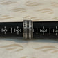 Pre-Owned James Avery Retired Sterling Silver Wide Band Ring Triple Row Dotted Size 7