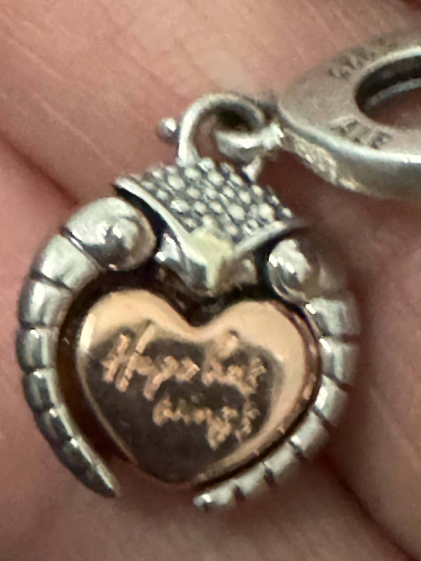 Pre Owned LADYBIRD & HEART DANGLE CHARM, 2022 PANDORA CLUB CHARM - PANDORA ROSE