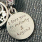 Pre Owned Authentic Pandora Infinity Hearts And Stars I Love You To Infinity Dangle Charm