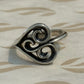 Pre-Owned James Avery Retired Sterling Silver Scroll Heart Ring Size 8