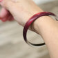 Pre Owned Alexis Bittar Lucite Plum Bangle Bracelet