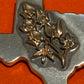 Pre Owned James Avery Retired Rare Silver and 14k Gold Texas Bluebonnet Pendant or Pin