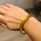 Pre Owned Alexis Bittar Lucite Liquid Gold Bangle Bracelet