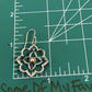 Pre-Owned James Avery Sterling Silver & Bronze Bella Rosa Ear Hooks