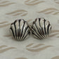 Pre-Owned James Avery Retired Sterling Silver Seashell Stud Earrings