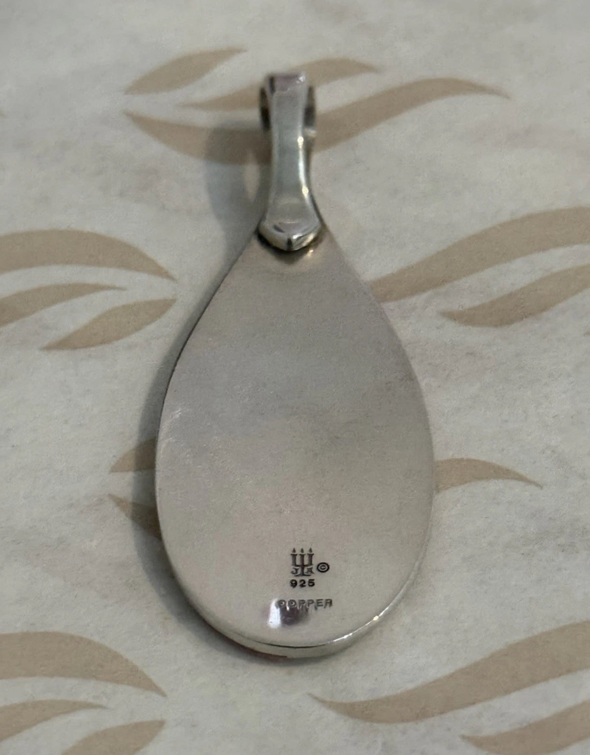 Pre-Owned James Avery Retired Copper Floating Flowers Sterling Silver Pendant
