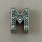 Pre Owned 925 Silver PANDORA M Initial Charm Slider