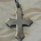 Pre-Owned James Avery Retired Sterling Silver & 18k Gold Passion Cross Pendant