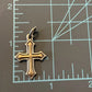 Pre-Owned James Avery Retired Sterling Silver & 18k Gold Passion Cross Pendant