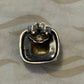 Pre-Owned James Avery Retired Sterling 14k Gold Beaded Dome Earrings