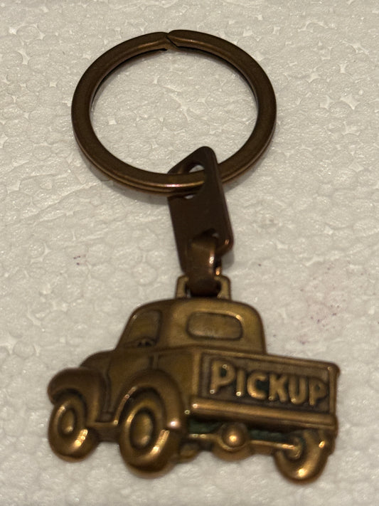 Pre Owned James Avery Retired Hard to Find Bronze Pick Up Truck Key Chain