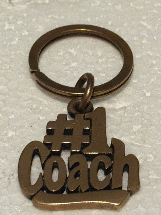 Pre Owned James Avery Retired Hard to Find Bronze #1 COACH Key Chain