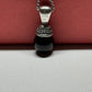 Pre-Owned James Avery Retired Sterling Silver Beaded Black Onyx Pendant 18” Necklace