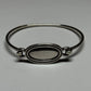 Pre-Owned James Avery Retired Sterling Silver Engravable Hook On 2.5” Bracelet