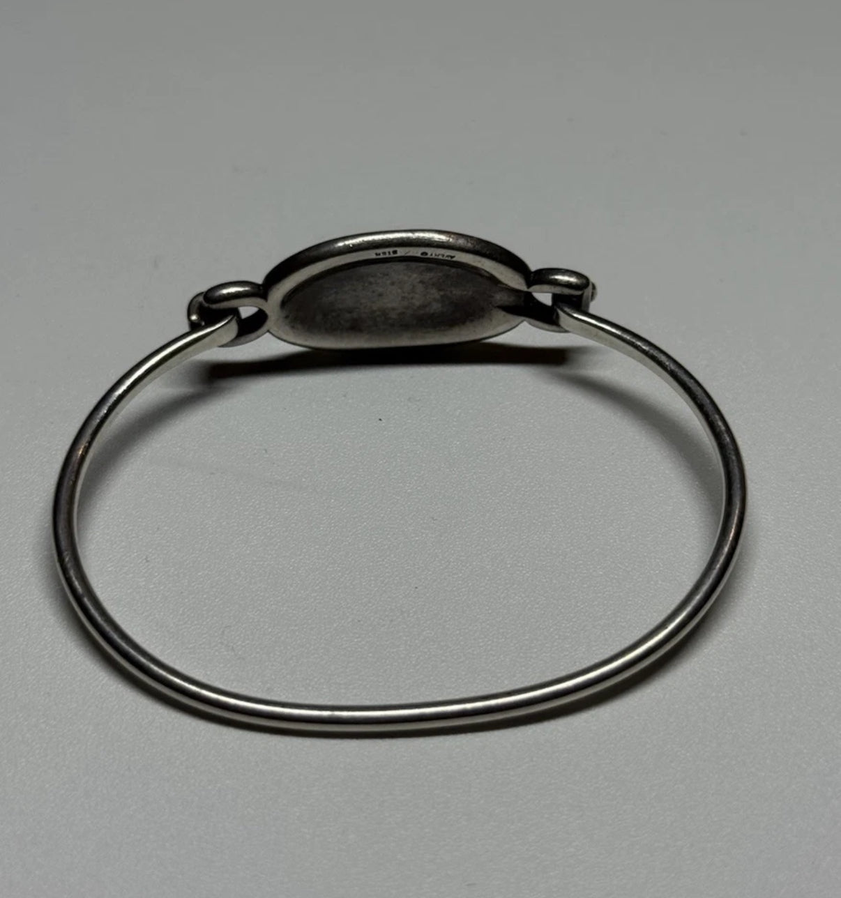 Pre-Owned James Avery Retired Sterling Silver Engravable Hook On 2.5” Bracelet