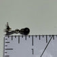 Pre-Owned James Avery Retired Sterling Silver Dangle Black Onyx Silver Earrings